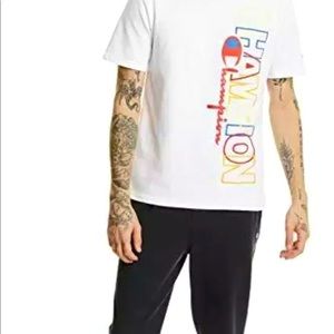 Champion LIFE Men's Block Logo Tee White